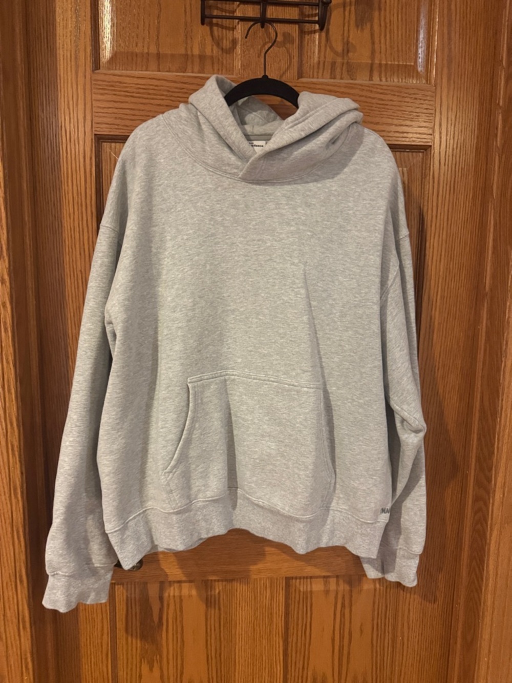 Aritzia Light Gray Oversized Hoodie
